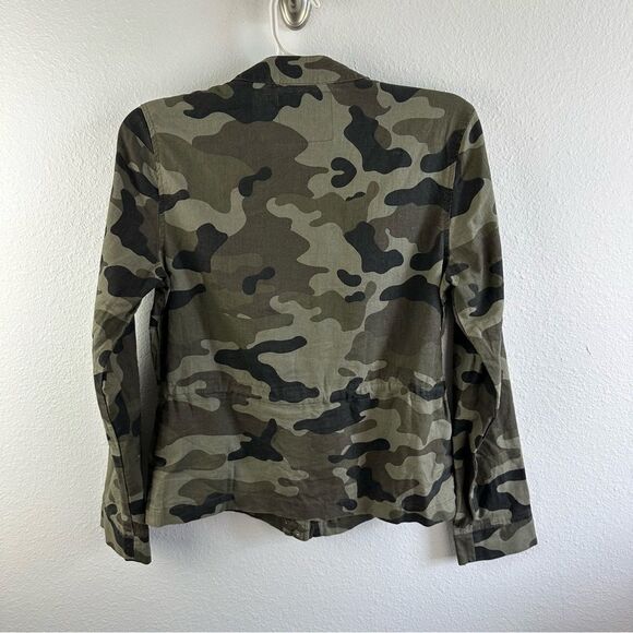 GBG Los Angeles Camo Linen Blend Shirt Jacket Shacket Size S NWT - Picture 3 of 3